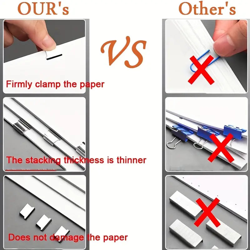 Portable Handheld Paper Clam Clip | Reusable