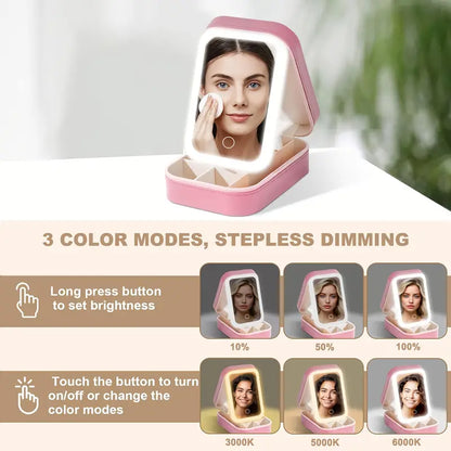 Smart Vanity Box: Mirror, Lights & Storage You Can Carry Anywhere