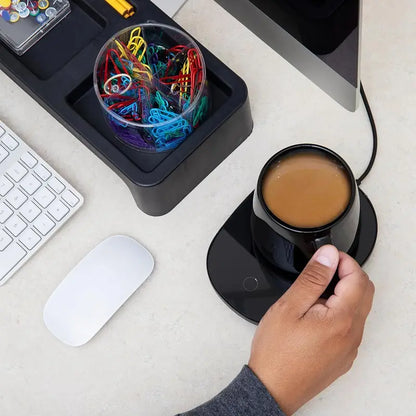 Stainless Steel Coffee Warmer and Mug Set