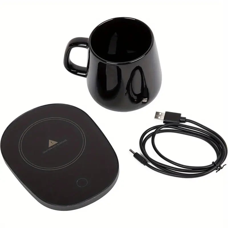 Stainless Steel Coffee Warmer and Mug Set