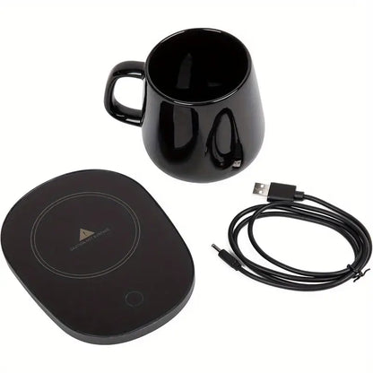 Stainless Steel Coffee Warmer and Mug Set